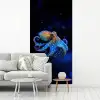 Octopus - Stippen - Blauw - Zee fotobehang vinyl groot -woonkamer