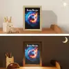 Voetbal - Vuur - IJs - Blauw Light Box met kabel (Kinderlampje) klein -sfeer3_kind