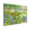 Zomerbloemen in volle bloei Tuinposter op houten frame 2 cm dik klein -3d