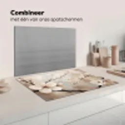 Bloesem - Takken - Schilderij - Beige - Serene Inductie beschermer vinyl 3mm klein -wsfeer7_website