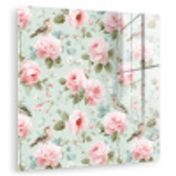 Rozen - Vogels - Pastel - Kleurrijk plexiglas 5mm klein 11 -zzzproduct_nieuw