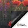 Landschap - Zonsondergang - Bloemenveld Deurmat klein -antislip_NL