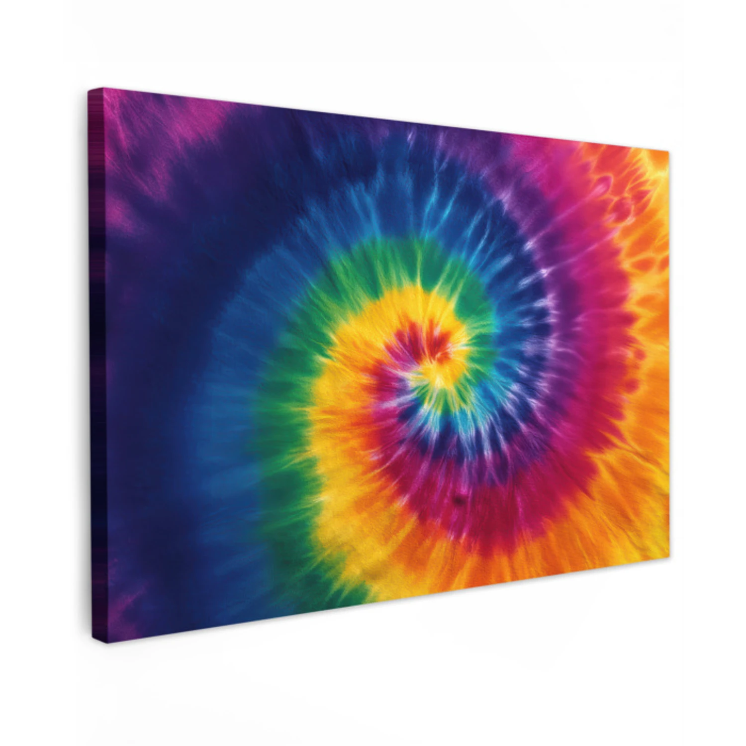Tableau en toile – Couleurs de l'arc-en-ciel - Spirale - Coloré ...