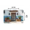 Deur - Manden - Planten Placemat vinyl groot -specs
