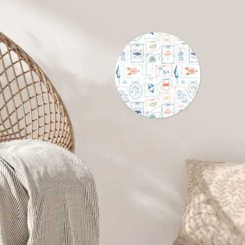 Zee - Sfeer - Strand - Multi Wandcirkel behangsticker klein 186 -sfeer4