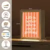 Tekst - Gestreept - Oranje - Zomer Light Box met kabel (Wandlamp) klein -USP_websiteoverzichtNL