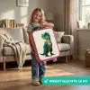 Gehoornde dino met scherpe blik Kinderkoffer - Roze klein -sfeer2_NL