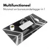 Basketbal - Basketbalveld - Lichtlijnen Muismat XXL klein -sfeer4