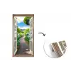 Doorkijk - Hortensia - Pad - Natuur fotobehang vinyl groot -3d
