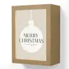 Christmas - Kerstballen - Japandi - Witte kerstballen Light Box met kabel (Wandlamp) klein -3d