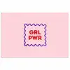 Grl pwr - Roze - Kader poster papier klein -3d