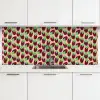 Frambozen - Rood - Roze - Patroon keuken achterwand 2 middel 871 -3d