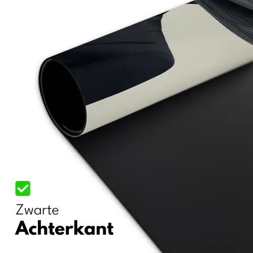 Zwart - Vrouw - Hoed Muismat XXL klein -sfeer2