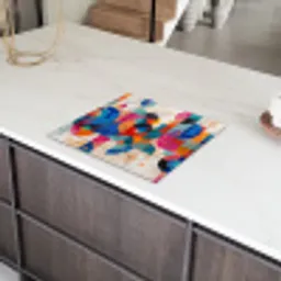 Kunst - Geometrisch - Abstract - Kleurrijk Inductie beschermer vinyl 3mm middel -sfeer8