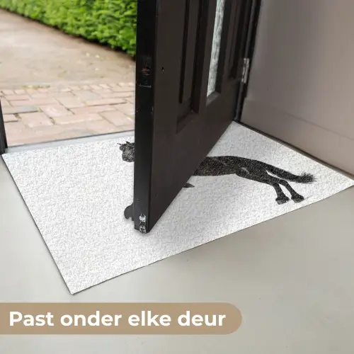 Zwart - Paard - Portret Deurmat klein -USP_NL