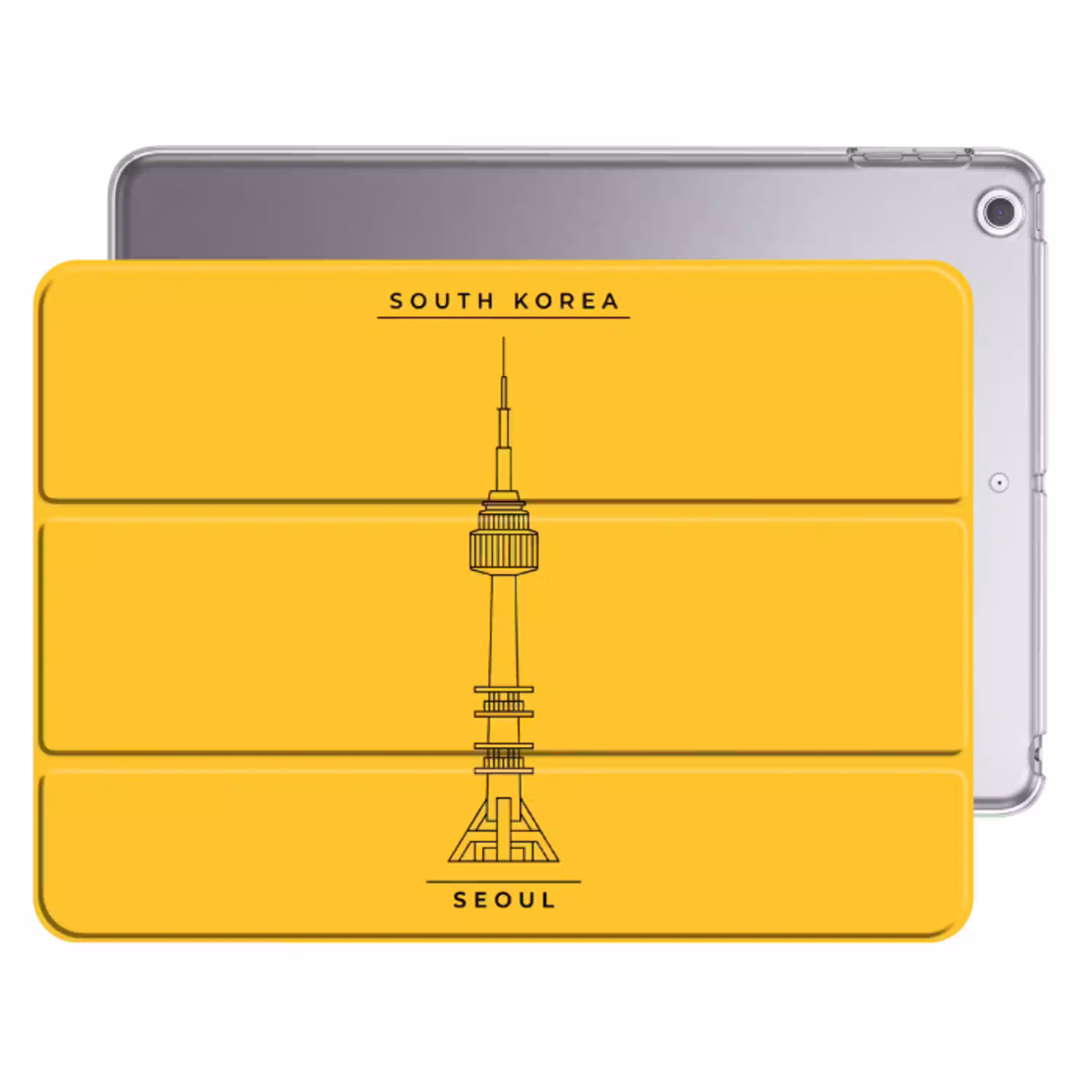 Toren - Seoul - Architectuur - Minimalistisch - Geel Apple iPad 2017 middel -threedimensional_3d_global