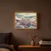 Hart - Stenen - Natuur - Keien - Zen - Kiezelstenen Light Box met batterij (Wandlamp) middel -sfeer4