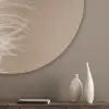Veer - Minimalistisch - Roze Akoestische PET Vilt - Rond klein -sfeer5_closeup