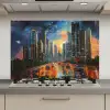 Auto - Skyline - Zon - Blauw keuken achterwand spatscherm klein -3d_website
