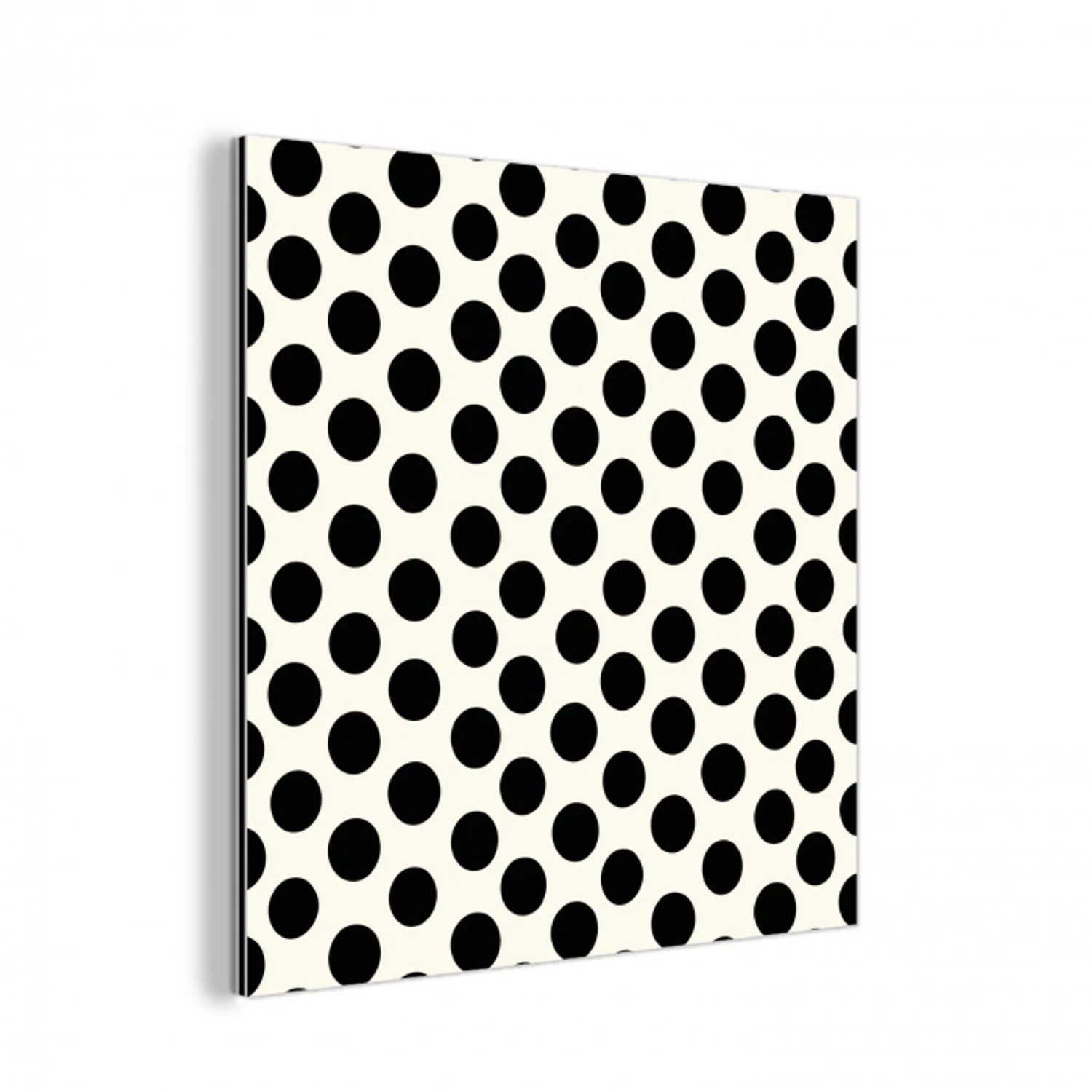 Klassiek - Stippen - Zwart aluminium wit klein 46 -3d