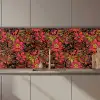 Bloemen - Bladeren - Design keuken achterwand 2 middel 871 zz_3dshopping