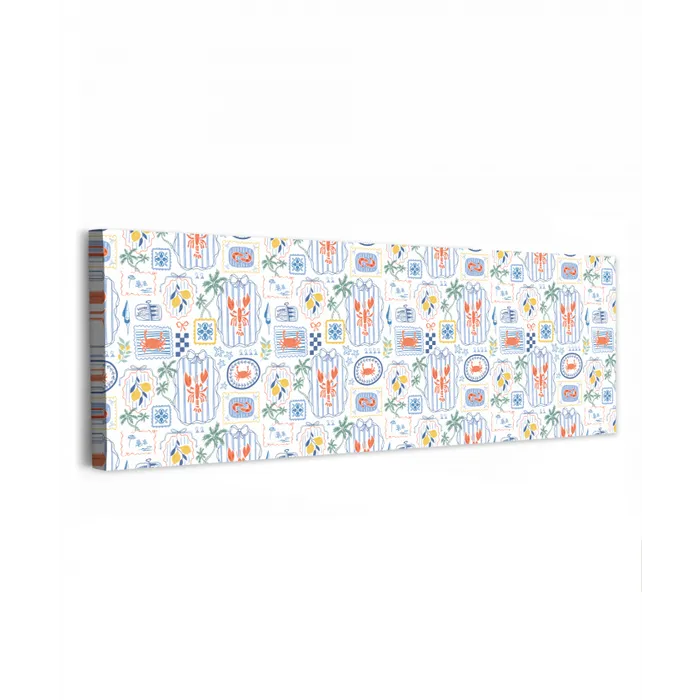 Zee - Sfeer -  Krab - Blauw canvas 2cm klein 828 -z3d