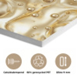 Vloeibaar - Druppels - Goud PET vilt klein 837 -closeup_NL