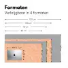 Tint - Olie - Verf - Lichtoranje Muismat XXL klein 681 -sfeer5