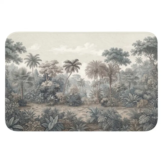 Badmat - Tropisch - Landschap - Illustratie