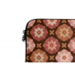Geometrisch - Bloemen - Kleurrijk laptophoes neopreen klein 279 -detail