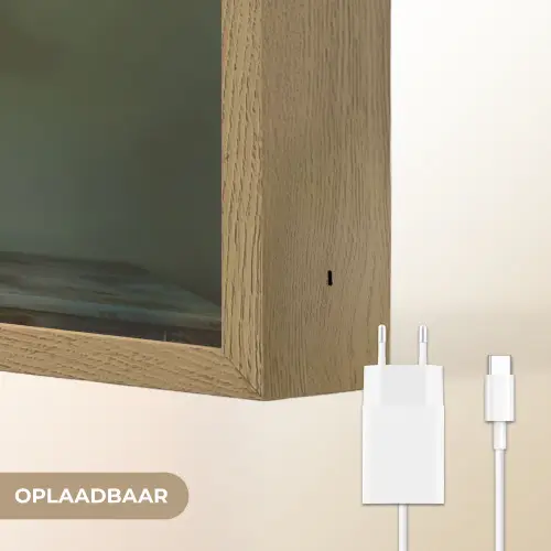 Orchidee - Boeket - Vaas - Bloemen Light Box met batterij (Wandlamp) middel -USP_websiteoplaadbaarNL
