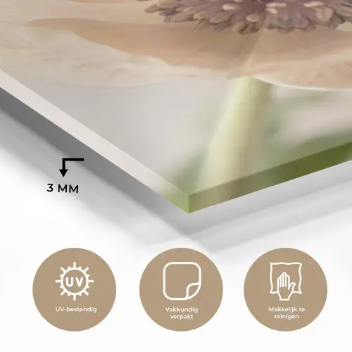 Bloem - Minimalistisch - Groen plexiglas 5mm klein -sfeer2