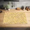 Bloemen - Motief - Geel Inductie beschermer vinyl 3mm klein 276 -sfeer5