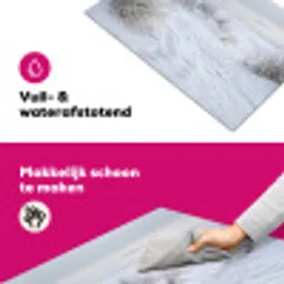 Duinen - Sneeuw - Strand - Winter - Serene Inductie beschermer vinyl 3mm klein -wsfeer6_website