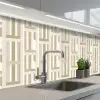 Modern - Geometrisch - Beige keuken achterwand 2 middel 871 -3d_schuin
