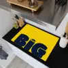 Geel - Think big - Grafisch Inductie beschemer met haakjes klein -sfeer1