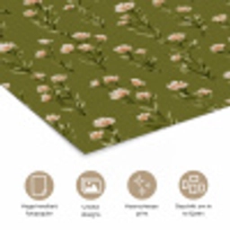 Landelijk - Bloemen -  Groen poster papier klein 62 -closeup_NL