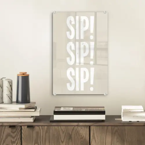 Vintage - Decoratie - Japandi - Wit plexiglas 5mm klein -sfeer1