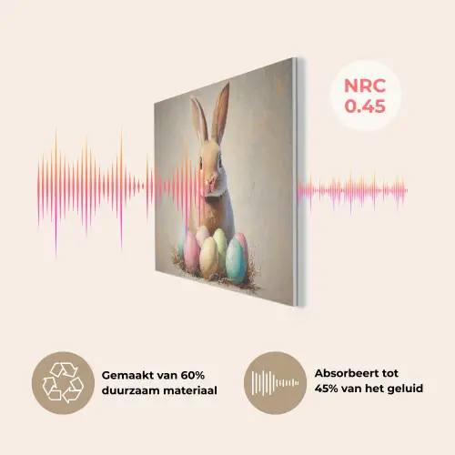 Paashaas - Pastel - Eieren PET vilt klein -USP_NL