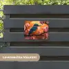 IJsvogel in de Bloesemtak tuinposter los doek klein -sfeer3