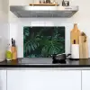 Bladeren - Tropisch - Monstera - Jungle Inductie beschemer met haakjes klein -sfeer2