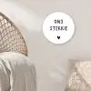 Ons stekkie - Quotes - Spreuken Wandcirkel kunststof plaat 5mm dik klein -sfeer5