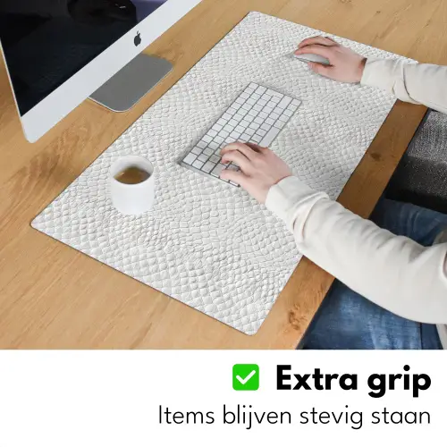 Slang - Patroon - Wit Muismat XXL klein 681 -sfeer3