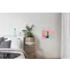 Lippenstift - Rood - Penseelstreken textielposter latten blank klein -woonkamer