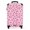 Patronen - Spatten van roze NBS - Handbagage koffer - Kinderen Unisex middel -productfoto_recht