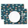 Zee - Dieren - Donkerblauw - Schelpen Placemat vinyl groot 368 -zzsfeer2_Kitchenyeah-website