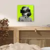 Vrouw - Sterrenhemel - Groen plexiglas 5mm klein -sfeer4