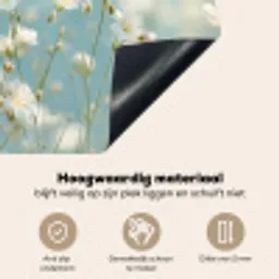 Stengels - Bloemen - Lucht - Wit Inductie beschemer met haakjes middel -ky-onderkant-nl