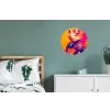 Varken - Bloemkroon - Kimono - Abstract Wandcirkel aluminium klein -slaapkamer