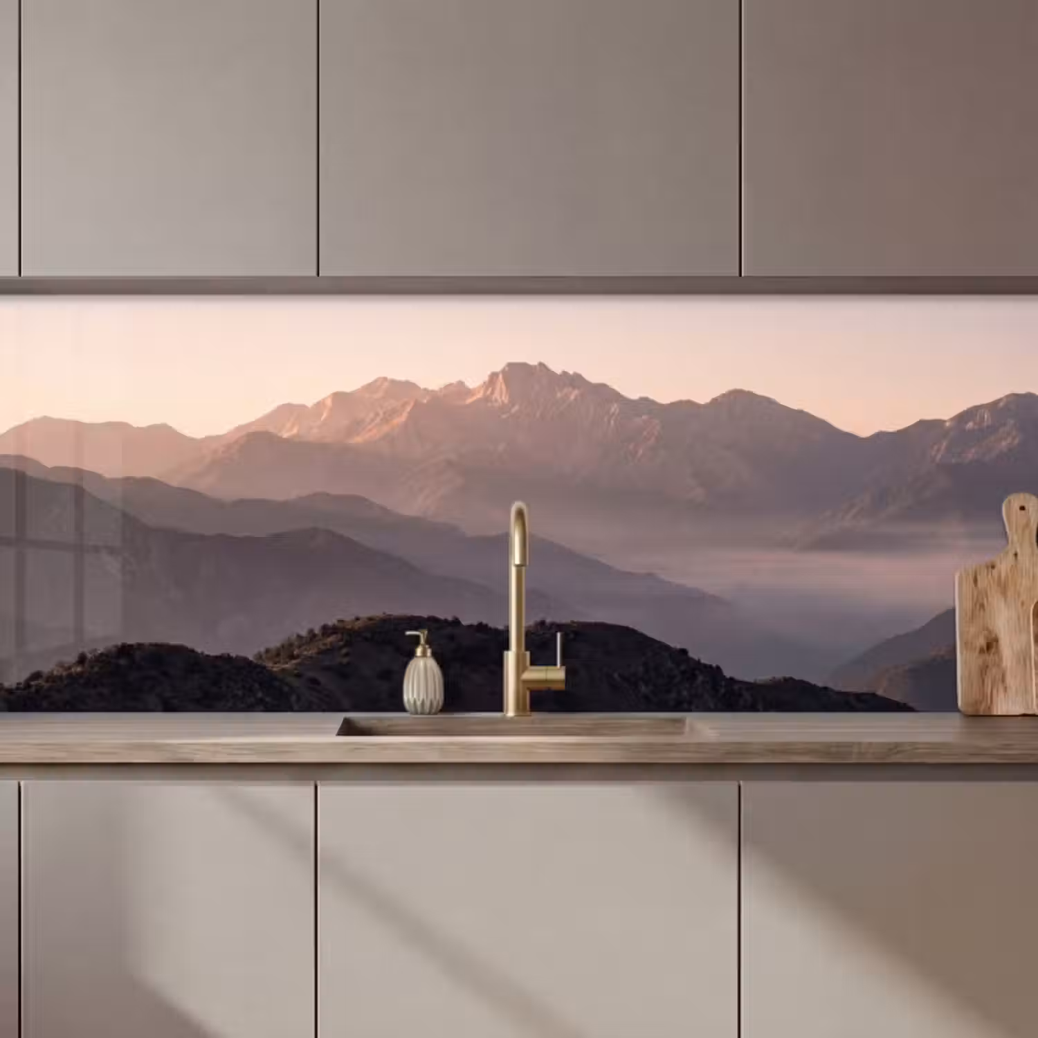 Küchenrückwand - Panorama - Landschaft - Berge